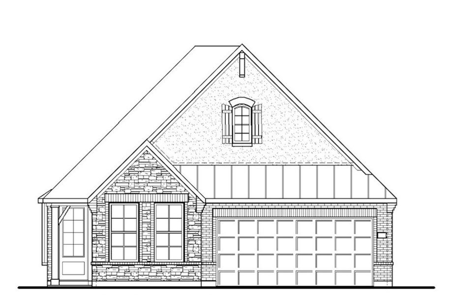 French Country L Elevation