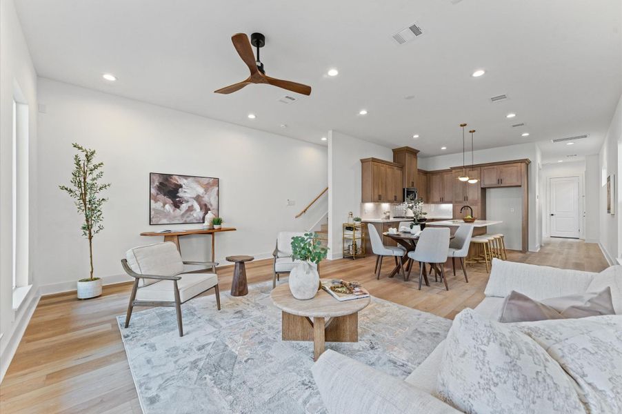 Furnished interior view inside a new home in , Houston (Image 20).