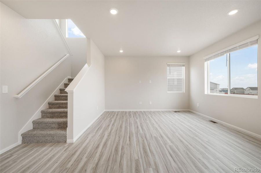 Living Room to Upstairs