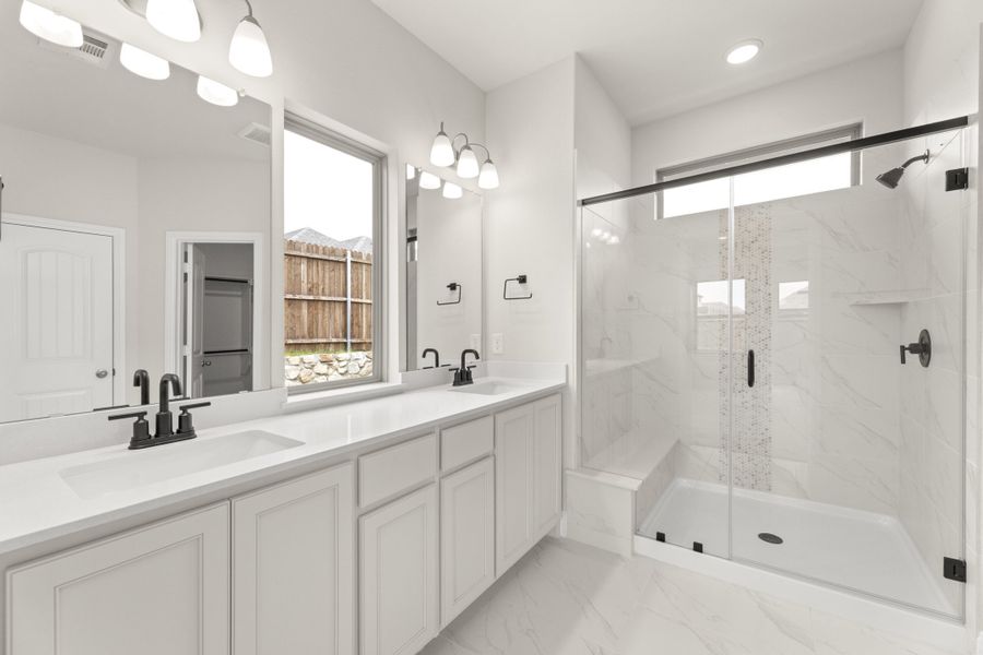 Furnished interior view inside a new home in Keeneland, Aubrey (Image 10).
