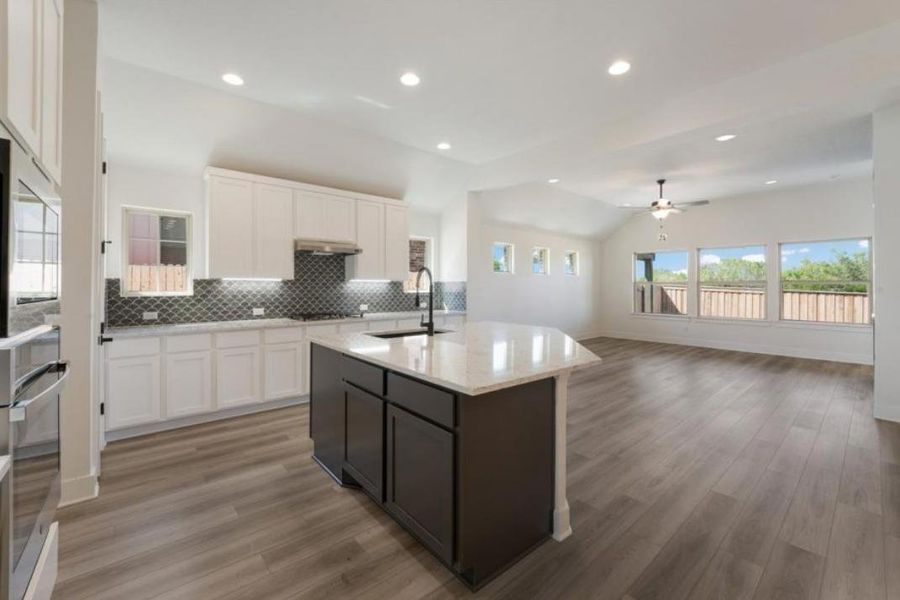 Furnished interior view inside a new home in Crosswinds, Kyle (Image 10). Furnished interior view inside a new home in Crosswinds, Kyle (Image 10).
