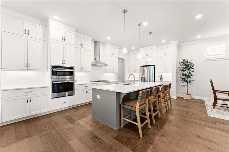 Furnished interior view inside a new home in Promenade at Sawnee Village, Cumming (Image 12).