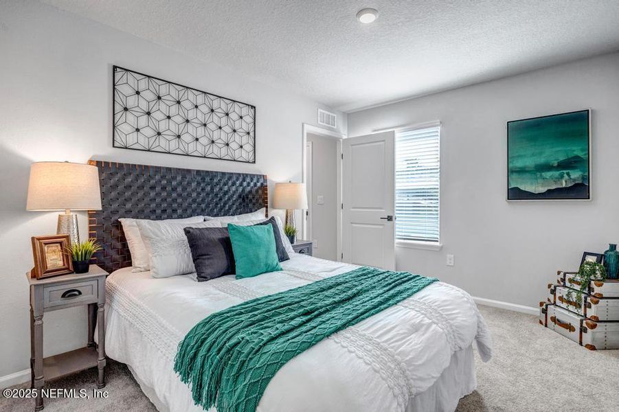 Furnished interior view inside a new home in Johnson Commons, Jacksonville (Image 26). Furnished interior view inside a new home in Johnson Commons, Jacksonville (Image 26).