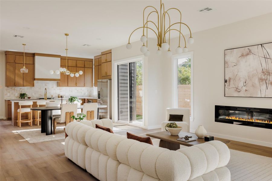 Furnished interior view inside a new home in , Austin (Image 18).