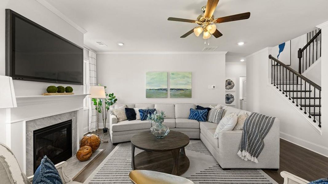 Furnished interior view inside a new home in Thalley Creek Estates, Cumming (Image 34).