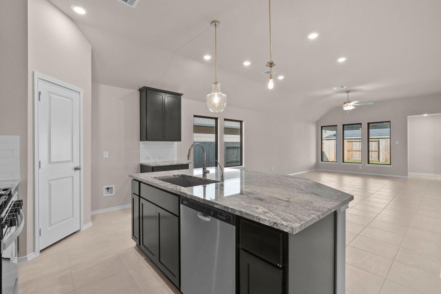 Furnished interior view inside a new home in The Meadows at Imperial Oaks, Conroe (Image 12).