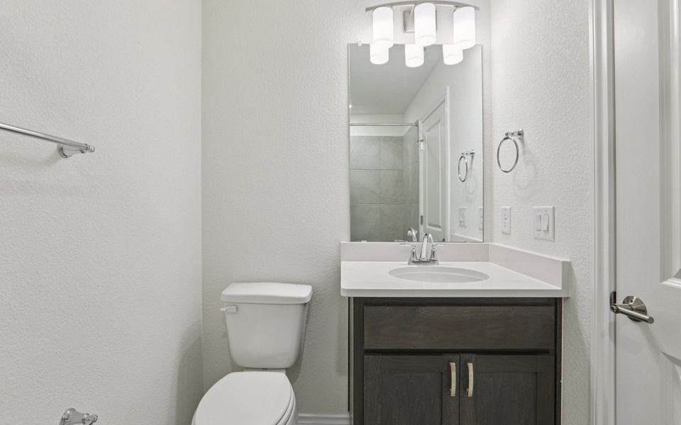 Furnished interior view inside a new home in Villas at Kissing Tree, San Marcos (Image 6).