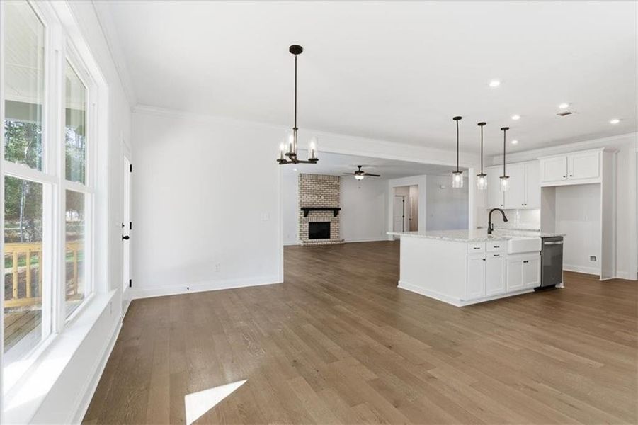 Spacious, unfurnished interior of a new home in The Estates at Hurricane Pointe, Douglasville (Image 42). Spacious, unfurnished interior of a new home in The Estates at Hurricane Pointe, Douglasville (Image 42).
