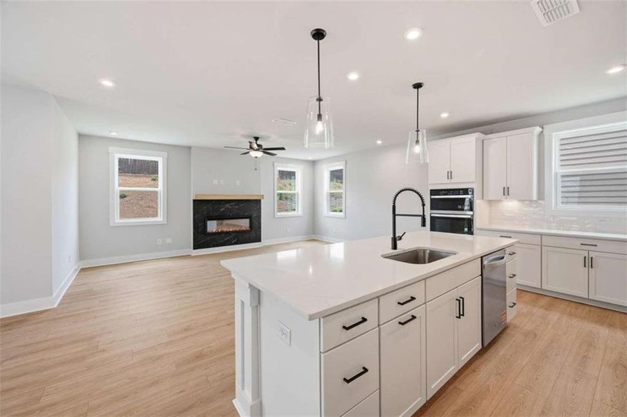 Furnished interior view inside a new home in The Paddocks at Doc Hughes, Buford (Image 5).
