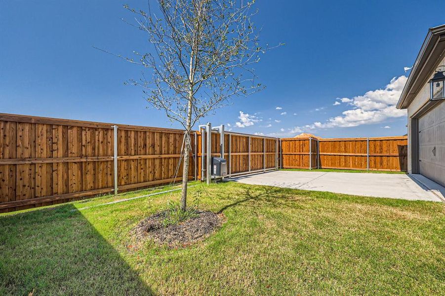 View of yard with a patio area