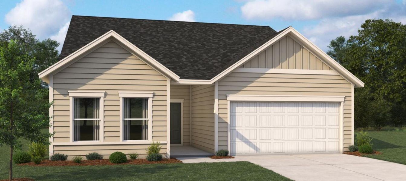 Front exterior of a new home in , Ravenel, SC, highlighting curb appeal (Image 3).