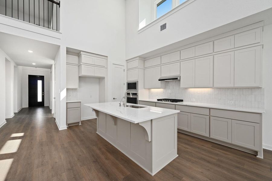 Furnished interior view inside a new home in Lariat, Liberty Hill (Image 8).