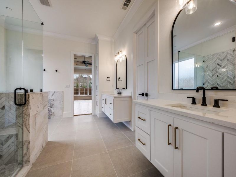 Furnished interior view inside a new home in , Denton (Image 8).