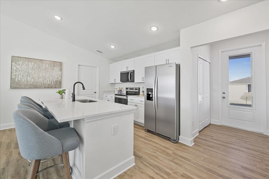 Representative furnished interior of a home built from the The Sunset Harbor by Sunlife Homes LLC in Port Charlotte, Port Charlotte (Image 8).