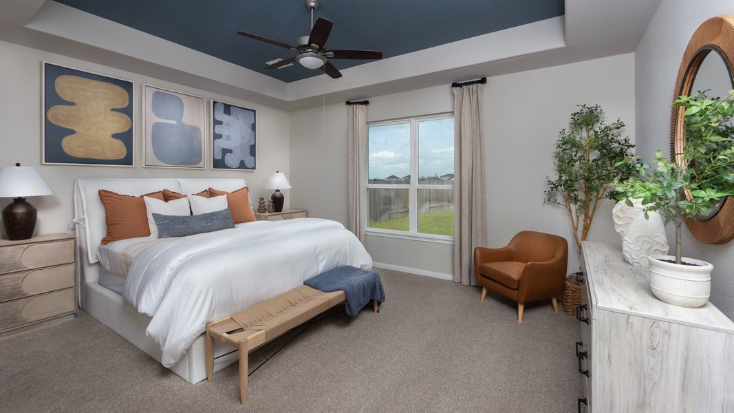 Representative furnished interior of a home built from the The Highlands by Legend Homes in Bluestem, Brookshire (Image 10).