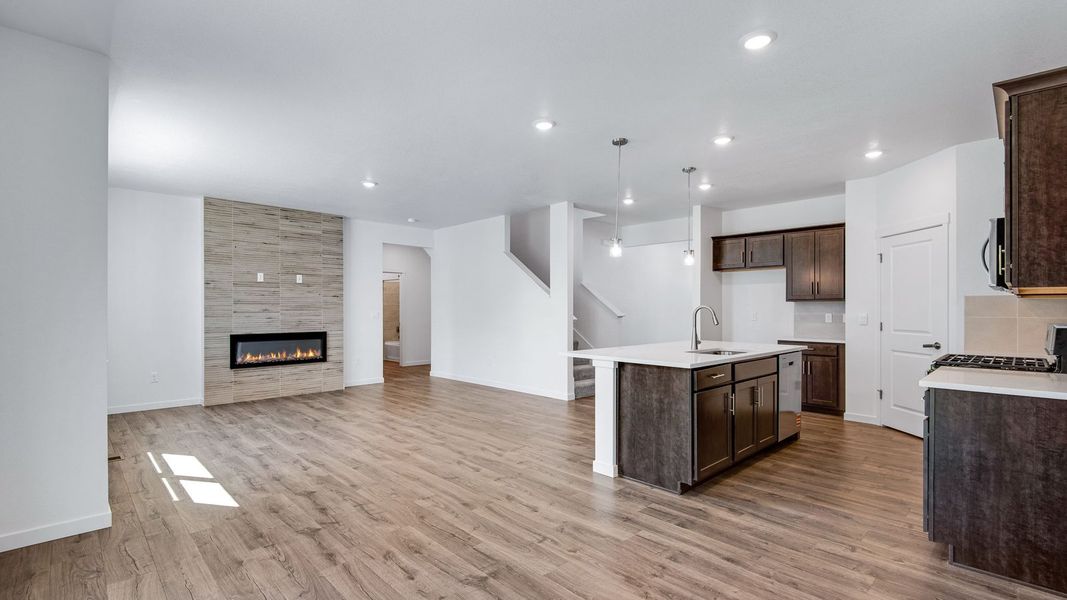 Furnished interior view inside a new home in Trails at Crowfoot, Parker (Image 14).