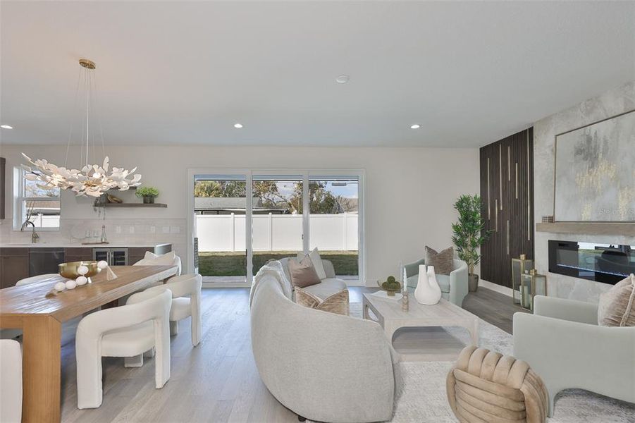 Furnished interior view inside a new home in , Tampa (Image 5).