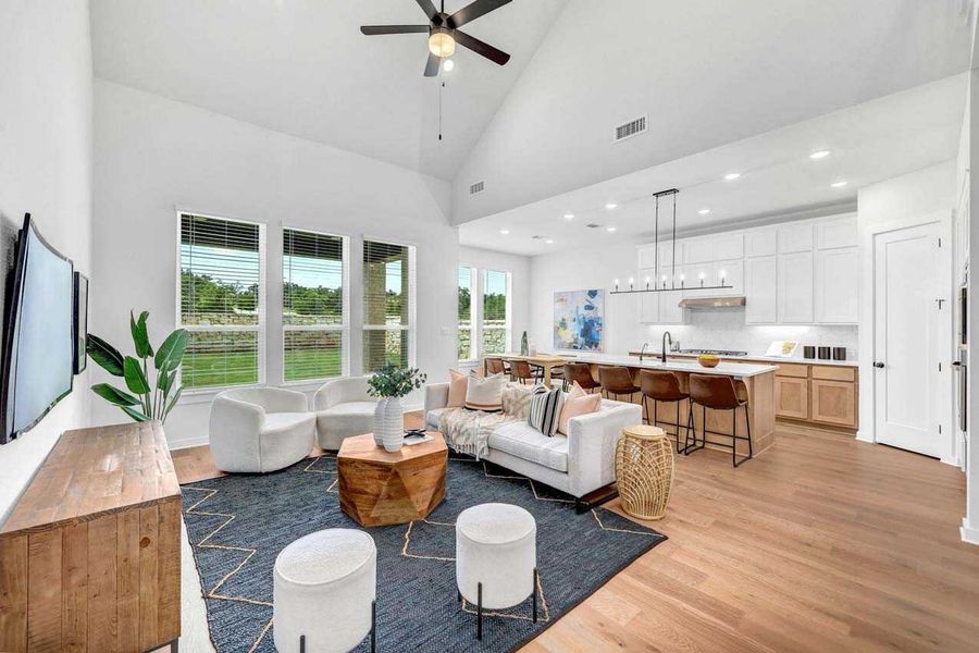 Representative furnished interior of a home built from the Richmond.535 by Highland Homes in Riceland, Mont Belvieu (Image 8).