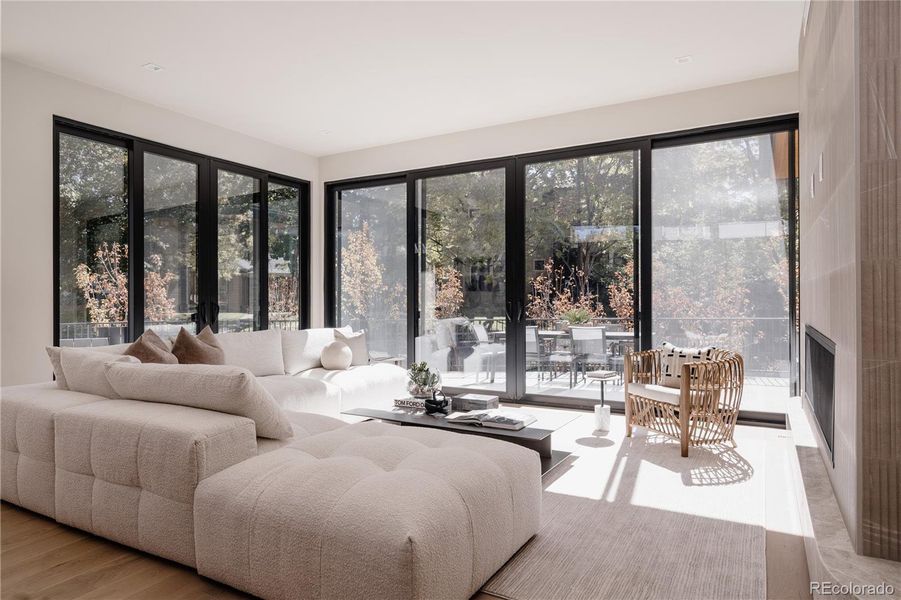 Living Room Sliders to Patio