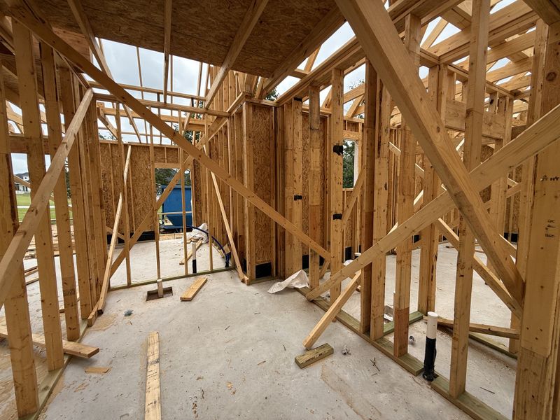 In-progress construction of a new home in Monarch Manor, Poolville, TX (Image 8).