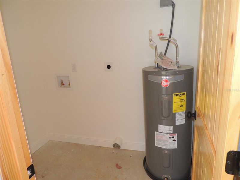 Laundry/Utility Room on Back Porch Laundry/Utility Room on Back Porch