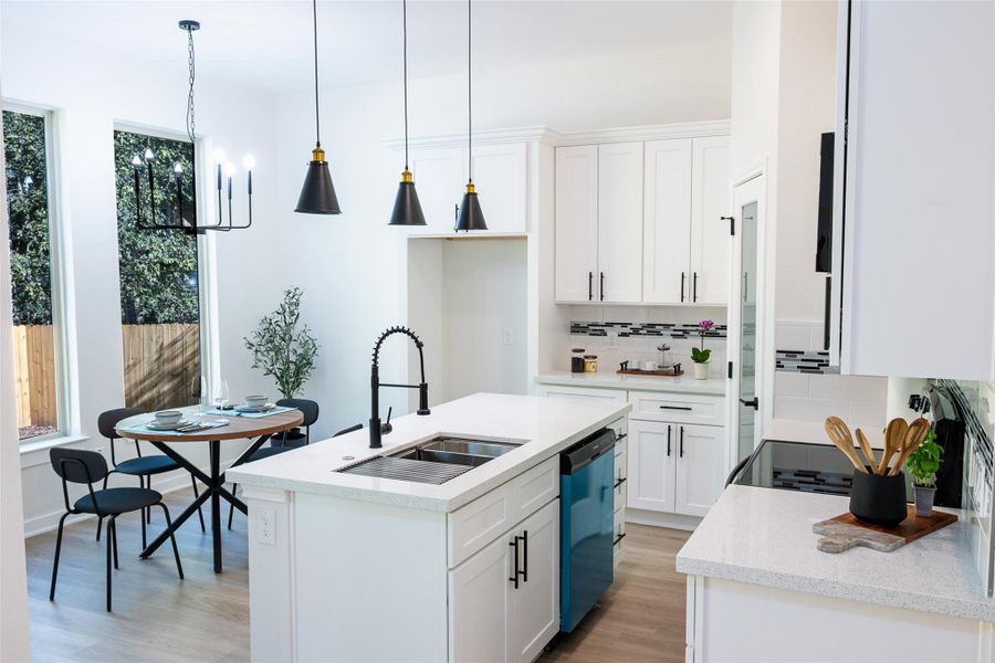 Furnished interior view inside a new home in , Conroe (Image 11).