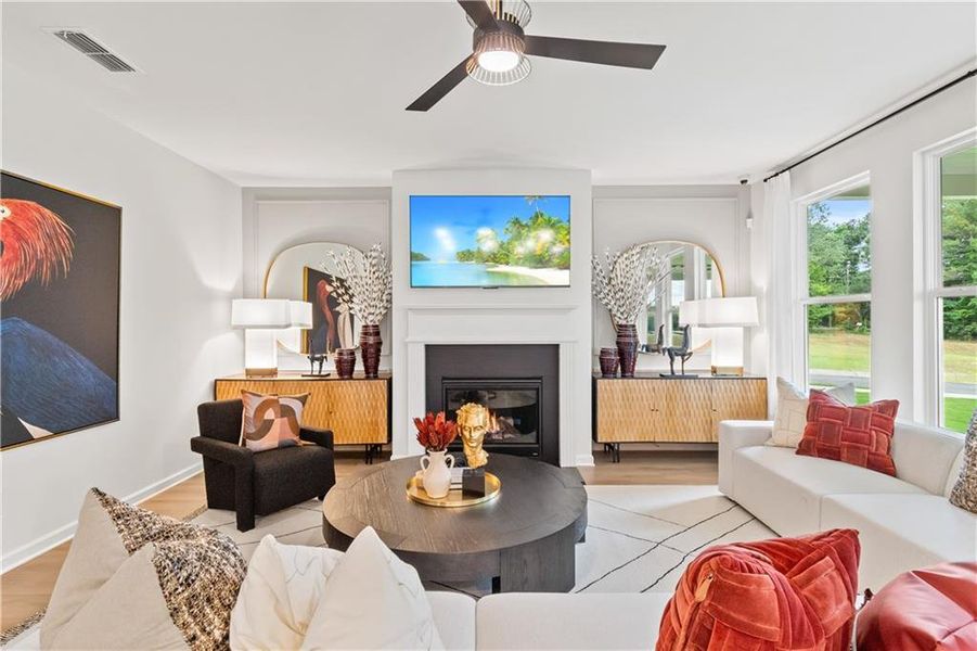 Furnished interior view inside a new home in Hamilton Lakes, Lawrenceville (Image 36).