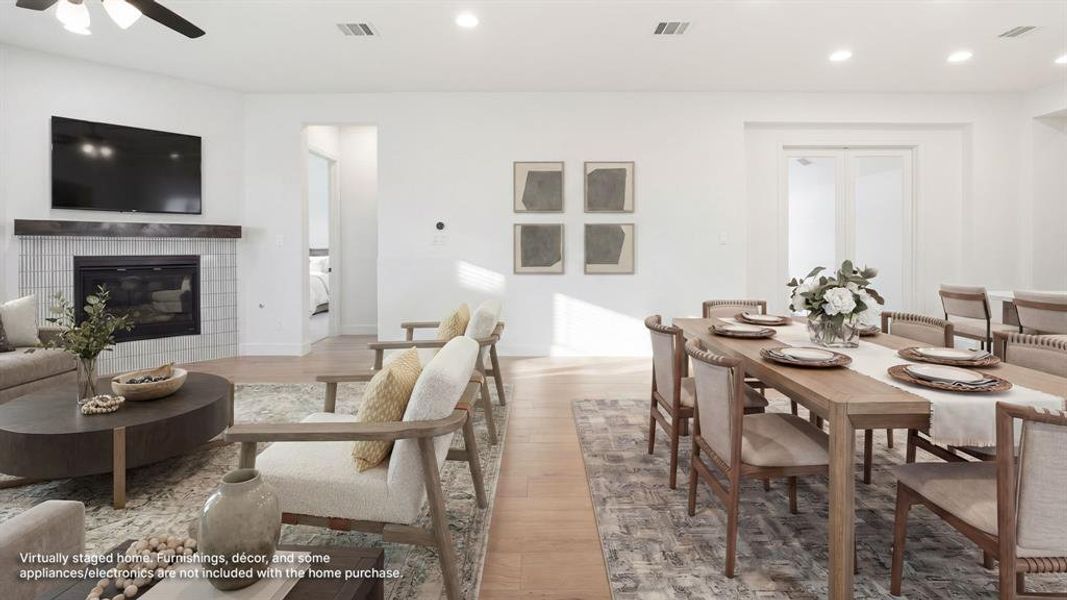 Furnished interior view inside a new home in The Heights at Uptown Celina, Celina (Image 13).
