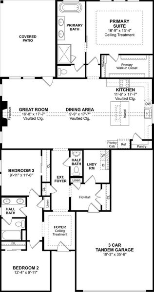 The Tacoma floor plan by K. Hovnanian Homes. 1st floor shown. *Prices, plans, dimensions, features, specifications, materials, and availability of homes or communities are subject to change without notice or obligation.