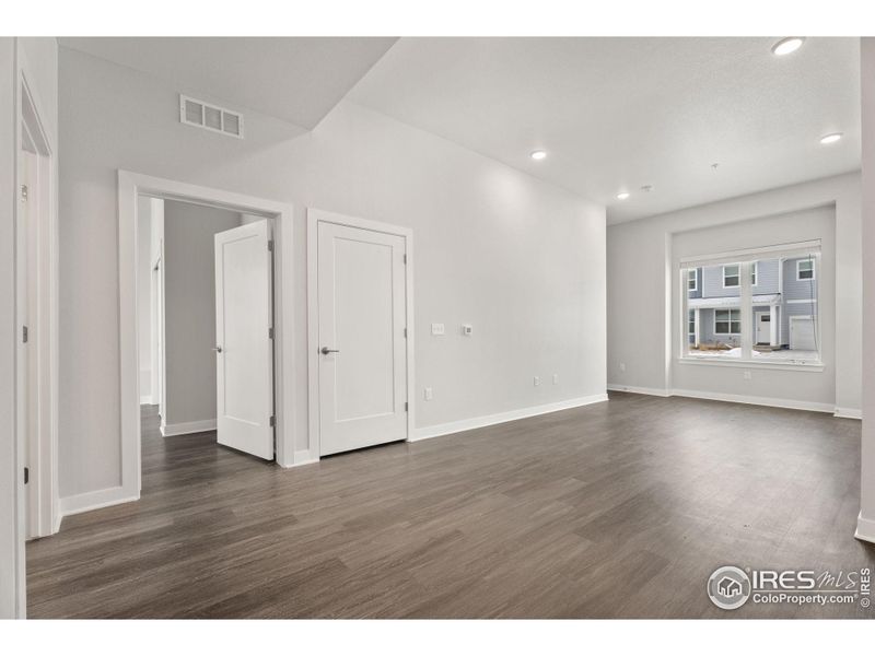 Large main floor bedroom.