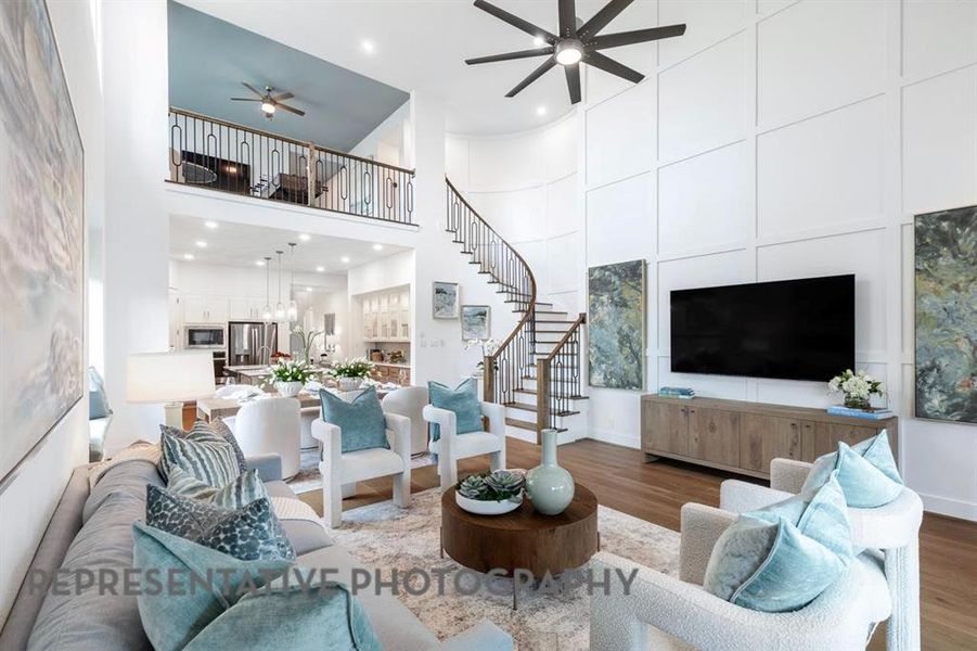 Furnished interior view inside a new home in Treeline, Justin (Image 10).