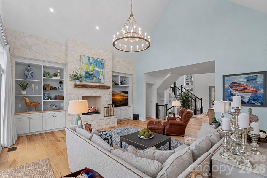 Furnished interior view inside a new home in , Clover (Image 8).