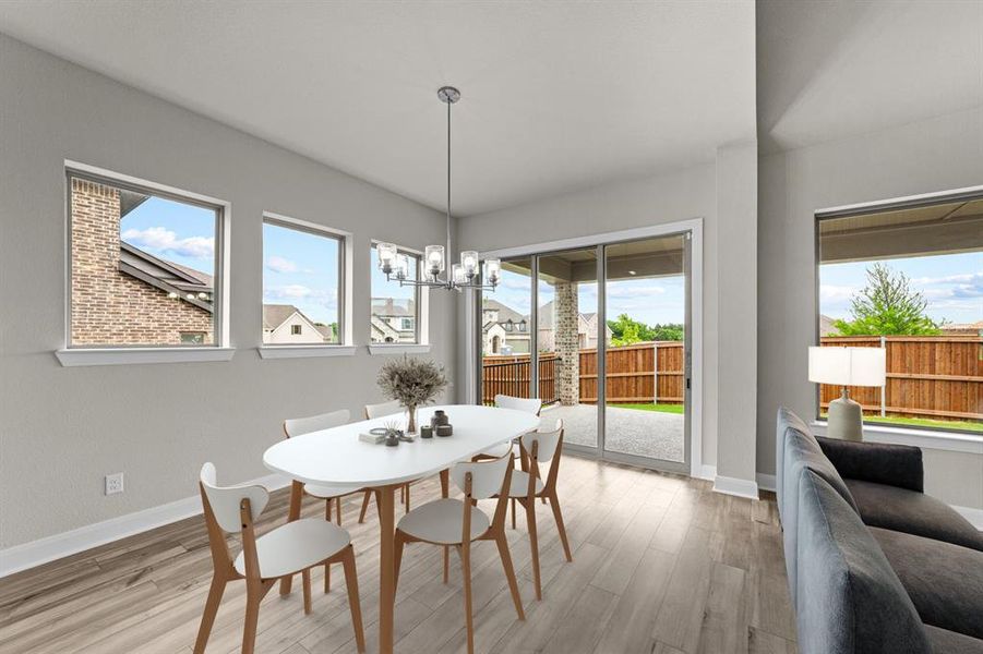 Furnished interior view inside a new home in South Pointe  Village Series, Mansfield (Image 12).