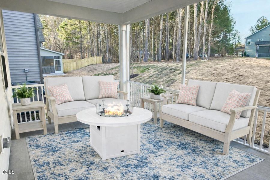Screen Porch Staged