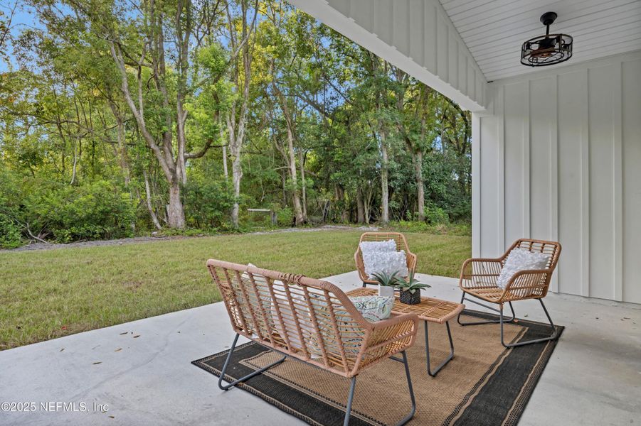Exterior details and patio area of a home in , Baldwin (Image 20).