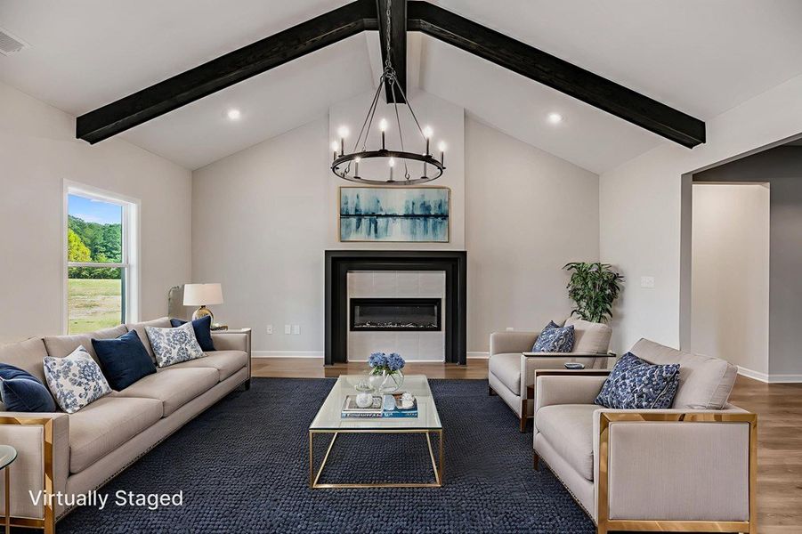 Furnished interior view inside a new home in LOVVORN ESTATES, Carrollton (Image 4).