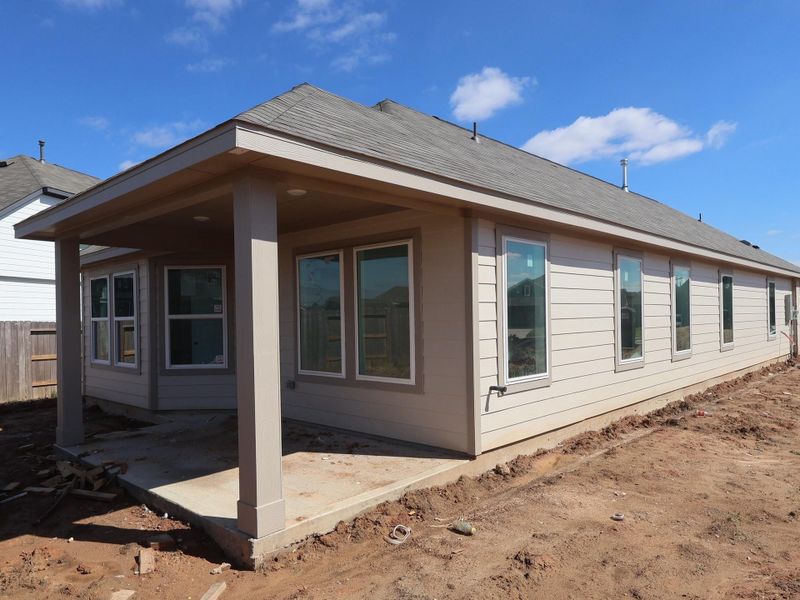 Exterior details and patio area of a home in Ambrose, La Marque (Image 2). Exterior details and patio area of a home in Ambrose, La Marque (Image 2).