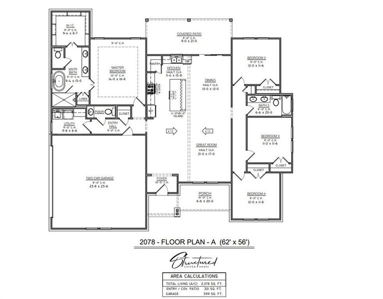 2D floor plan layout of this home in , Decatur, TX (Image 2).