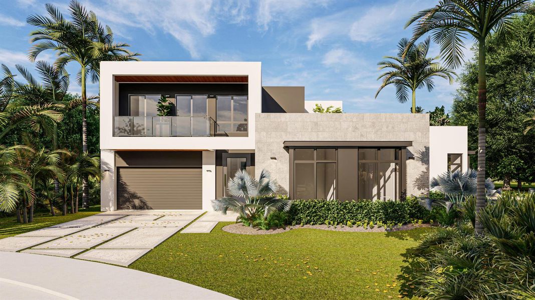 Banyan Front Elevation Rendering Banyan Front Elevation Rendering