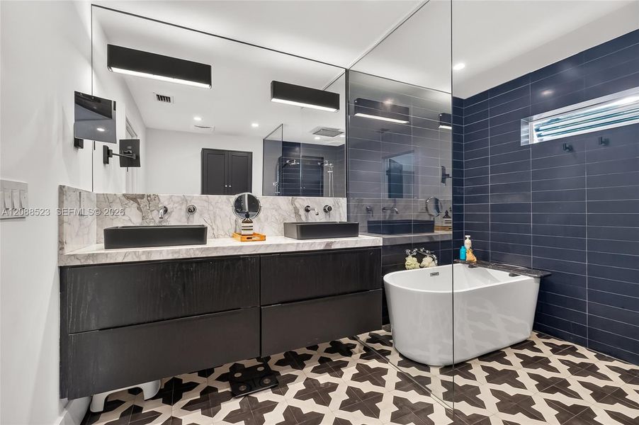 Furnished interior view inside a new home in , Miami (Image 4).