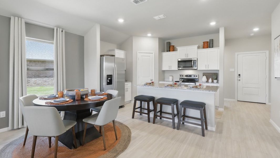 Representative furnished interior of a home built from the elgin by D.R. Horton in Townes Landing, Fort Worth (Image 12). Representative furnished interior of a home built from the elgin by D.R. Horton in Townes Landing, Fort Worth (Image 12).