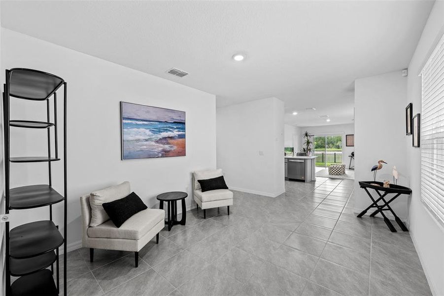 Furnished interior view inside a new home in Northwater at Two Rivers, Zephyrhills (Image 36).