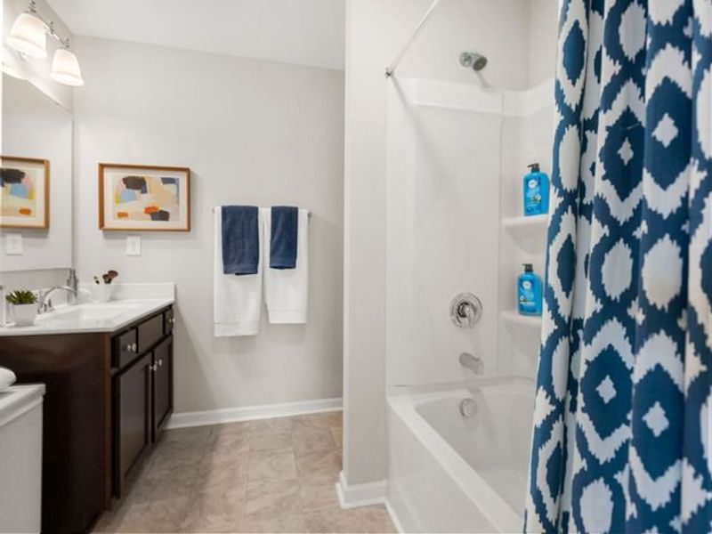 Representative furnished interior of a home built from the Elon by True Homes in Shay Crossing, Salisbury (Image 24).