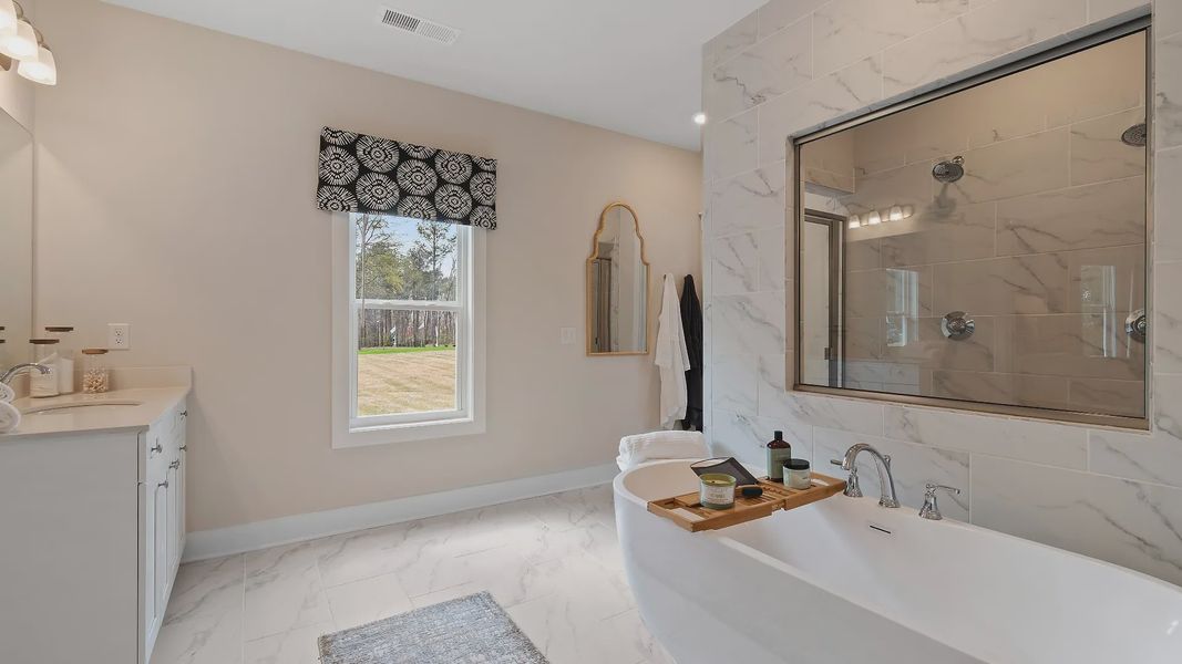 Furnished interior view inside a new home in Riverbend Overlook, Fayetteville (Image 23).