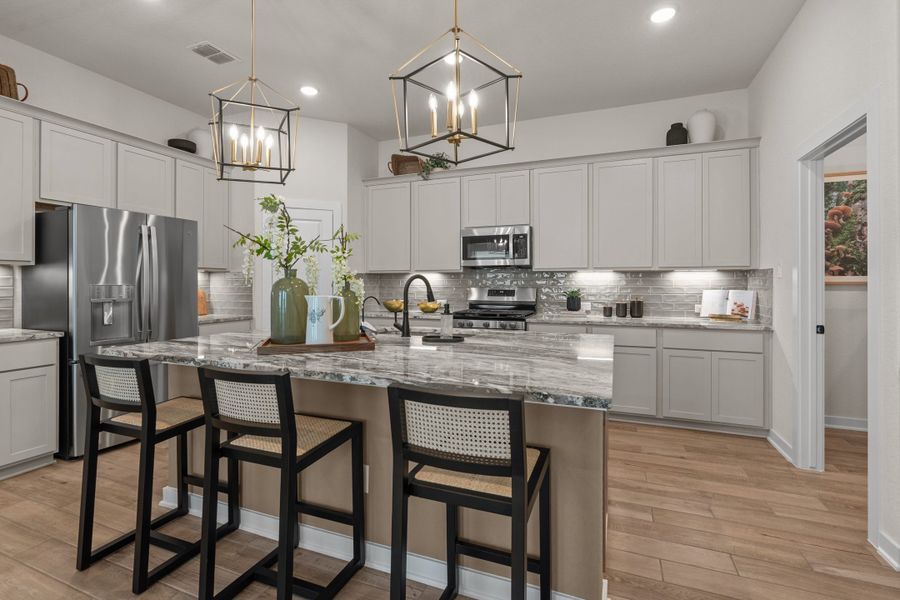 Furnished interior view inside a new home in The Crossvine, Schertz (Image 25).