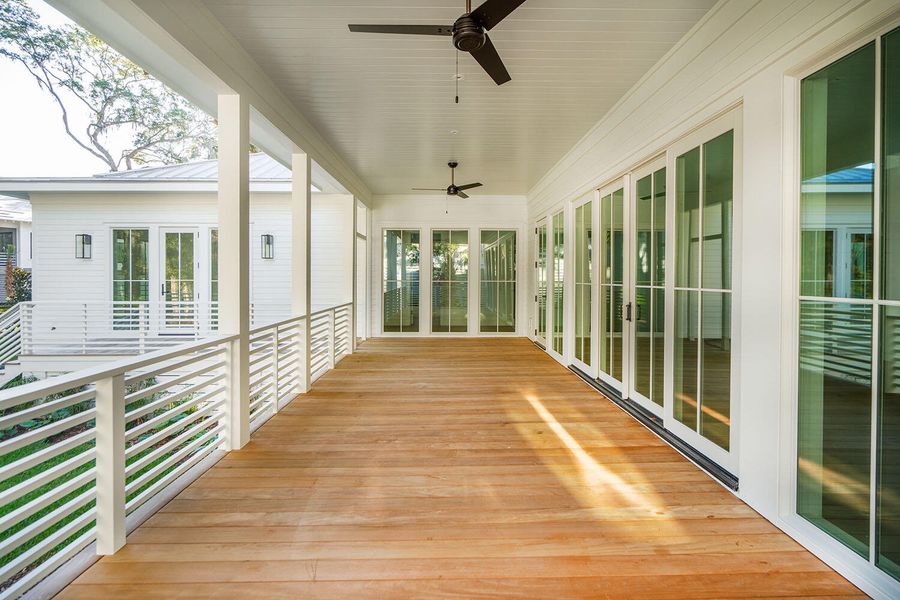 Exterior details and patio area of a home in , Johns Island (Image 3).