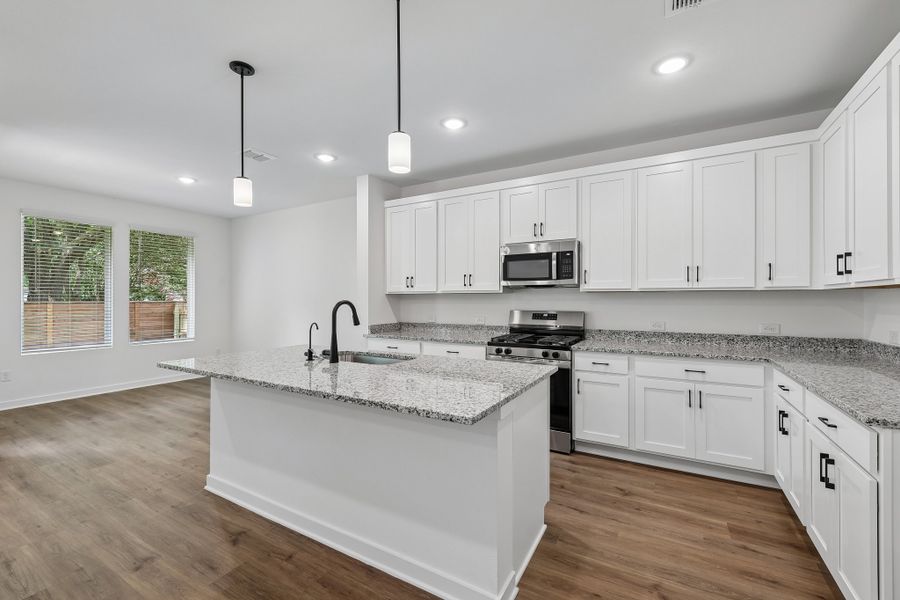 Representative furnished interior of a home built from the 4013 by Risewell Homes in Parkton Square, Kyle (Image 6).