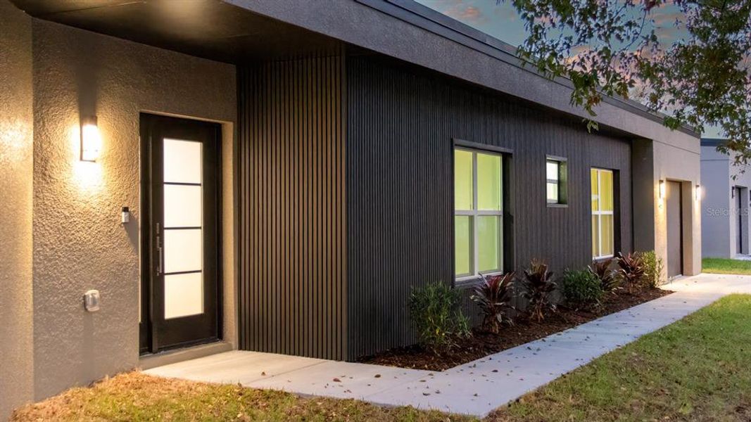 Exterior details and patio area of a home in , Sanford (Image 22).