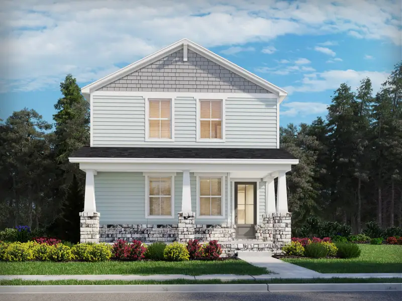 Representative exterior photo of a completed home built from the Hastings by Meritage Homes in Poplar Farms, Franklin, TN (Image 12).