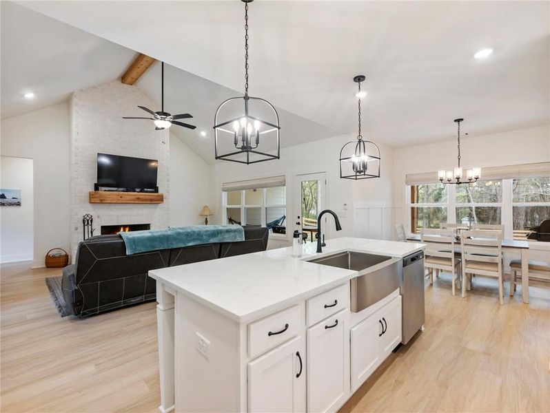 Furnished interior view inside a new home in , Gillsville (Image 12).